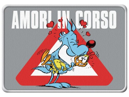 Tappetino Lupo Alberto - Amori in corso