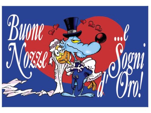 Tappetino Lupo Alberto - Buone nozze