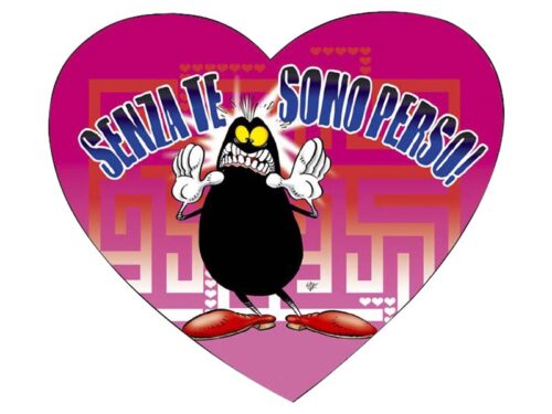 Cuore gonfiabile Cattivik - Senza te sono perso