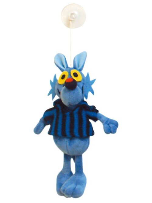Peluche Lupo Alberto con ventosa - Neroazzuro