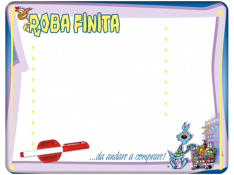 Lavagnetta da parete Lupo Alberto - Roba finita