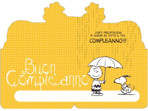 Biglietto di auguri Peanuts compleanno - "Tieniti forte"
