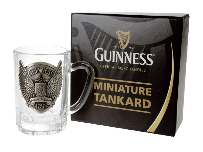 Mini boccale in vetro Guinness ali