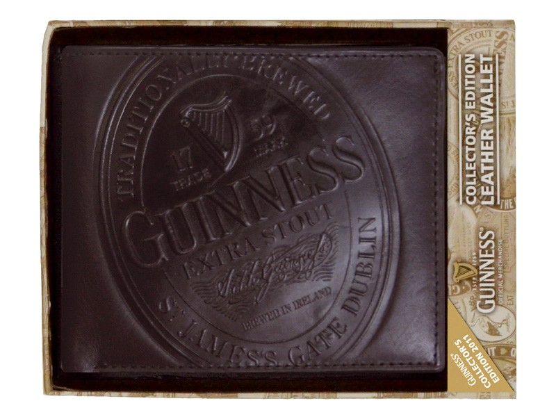 Portafoglio Guinness logo in pelle