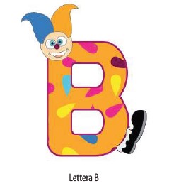 Letterina Sweet Honey in legno "B"