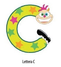 Letterina Sweet Honey in legno "C"