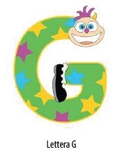 Letterina Sweet Honey in legno "G"