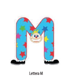 Letterina Sweet Honey in legno "M"