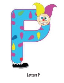 Letterina Sweet Honey in legno "P"