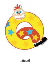 Letterina Sweet Honey in legno "Q"