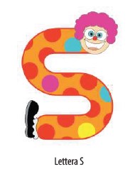 Letterina Sweet Honey in legno "S"