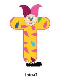 Letterina Sweet Honey in legno "T"