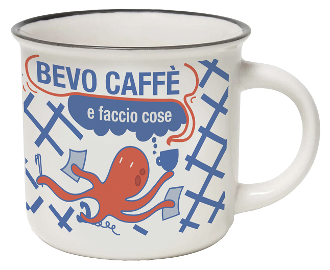 Tazzina da caffè "Bevo caffè e faccio cose"