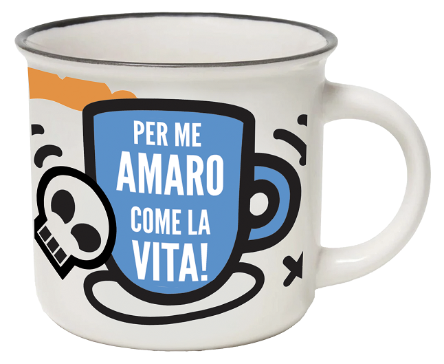 Tazzina da caffè "Per me amaro come la vita"