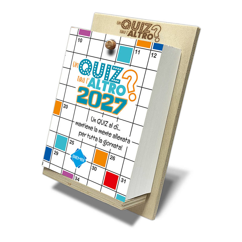 Calendario "Un quiz tira l'altro" 2027
