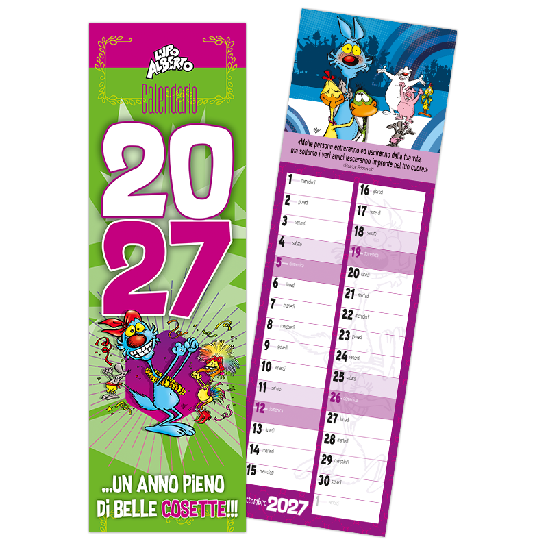 Calendario Lupo Alberto 2027 "Striscia"